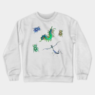 Blue and Green Bugs Pack Crewneck Sweatshirt